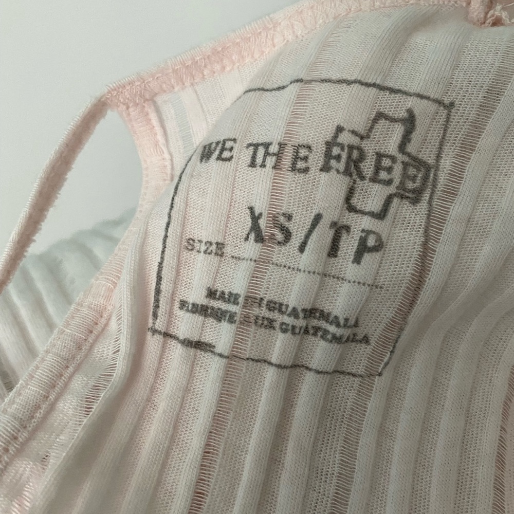We the free pink sheer tank sz- XS - Picture 7 of 7
